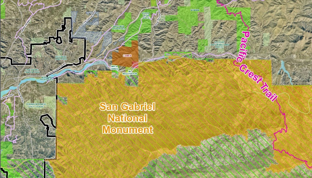 Santa Clarita Cemex mining map