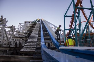 Six Flags Magic Mountain Gives Sneak Peek For Twisted Colossus,