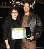 Renee and Pete White at his induction into the UPS Circle of Honor. Photo by Michele E. Buttelman.