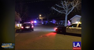 A photo from the scene of an hourslong standoff in Newhall on the 25200 block of Vermont Drive (Courtesy of NewsSourceLA)