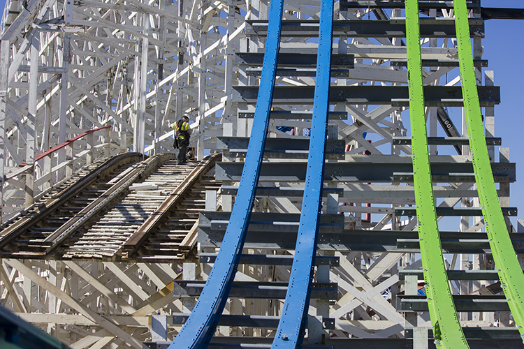 Six Flags Magic Mountain On Track For Twisted Colossus Spring Opening