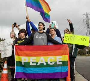 Counter-Protest Members Outside of St. Stephens Episcopal Church