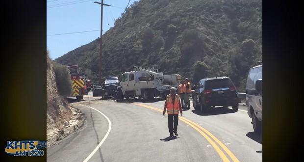 California Highway Patrol officers are investigating a fatal crash with two deaths in Canyon Country, officials said Wednesday.
