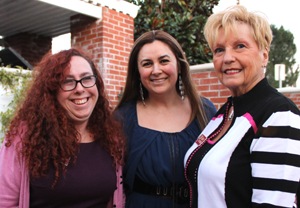 Left to right, Zonta member Beth Heiserman, "Lunafest" co-chairwomen Norma Cardenas and Judy Penman. Photo by Michele E. Buttelman.