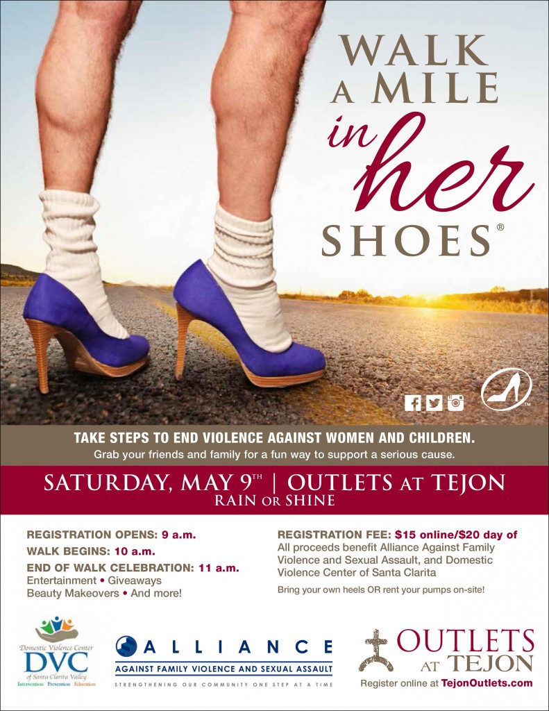 Domestic Violence Center of Santa Clarita Valley leaders are asking Santa Clarita men to take a stand against domestic violence by participating in Walk a Mile in Her Shoes.