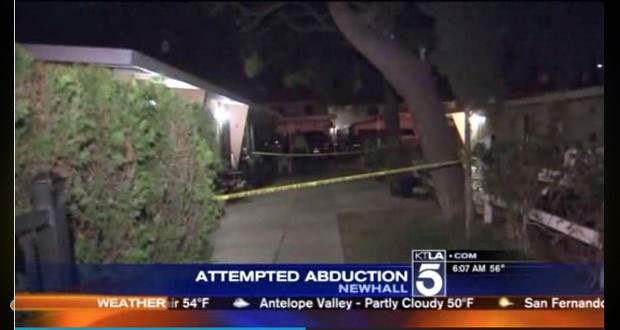 A Saugus man accused of trying to kidnap a young girl from her Newhall home pleaded no contest and was sentenced, a prosecutor said Monday. (Photo from KTLA video)