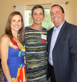 Left to right, Ashley Thomas, 2015 SCV Woman of the Year nominee Racquel Turner and Jay Thomas. Photo by Michele E. Buttelman.