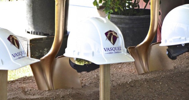 Vasquez High school’s long-awaited new campus is well on its way to being completed, school officials said Thursday.