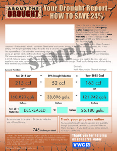 Valencia Water Company Drought Report