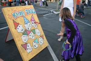 Attendees of the event could participate in various games, including a ring toss.