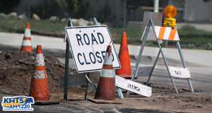 Road Closed Stock Photo