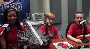 Irie Cooper (left), Cole Raschke (center) and Zachary Johnson (right) on KHTS AM-1220.