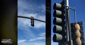 In an effort to improve traffic safety at seven major intersections, the city of Santa Clarita has installed new blue light enforcers which serve as red light violation detectors on traffic signals at each site.