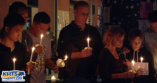 Michelle Littlefield Brian Lewandowski Candlelight Vigil College of the Canyons