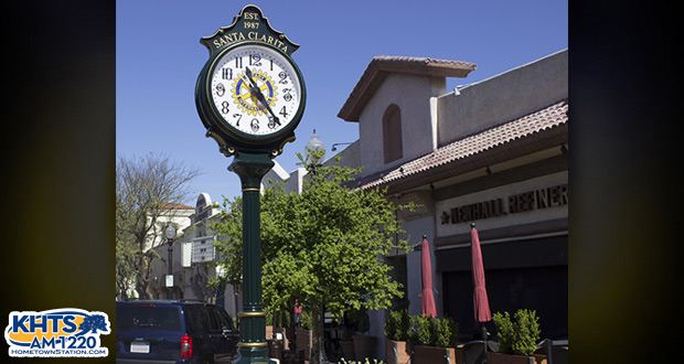 Rotary Clock In Old Town Newhall Dedicated To City Of Santa Clarita