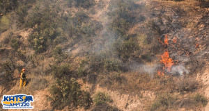 "Newhall Fire" Brush Fire Reported At Newhall Ranch Road, Copper Hill Drive In Santa Clarita, 10 Percent Contained