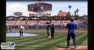 Santa Clarita Dodger Day 2016 first pitch