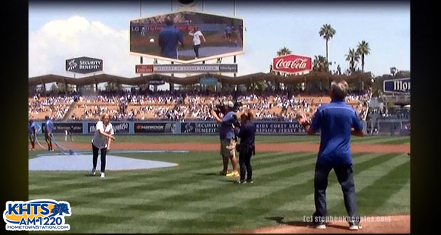 Santa Clarita Dodger Day 2016 first pitch