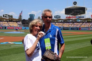 Alice and Tom Renolds at Santa Clarita Dodger Day 2016.