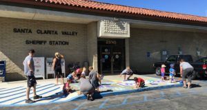 Santa Clarita Valley Sheriff's Station Chalk the Walk