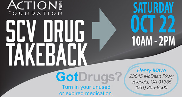 ACTION - SCV Drug Takeback - Oct 2016