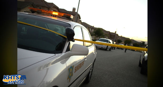 Sheriff's detectives are questioning the son of a woman whom officials suspect was murdered in her own Plum Canyon home Monday.