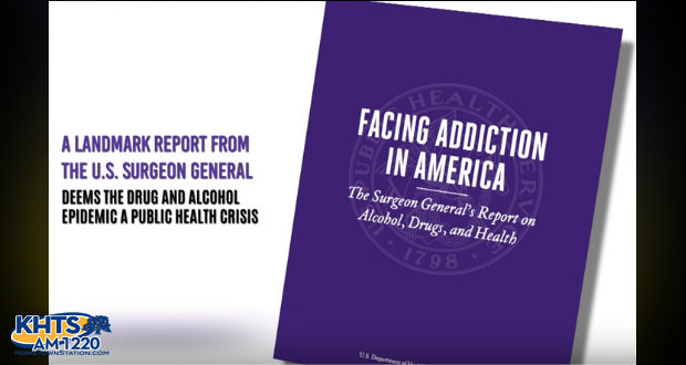 This photo was taken from a screenshot of a video produced about the Surgeon General's report by UMass Medical School
