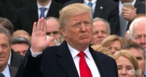 Donald Trump became the 45th President of the United States on Friday, vowing to drain power from Washington elites and always put "America first" in its dealings with the world at a moment of transformative political change.
