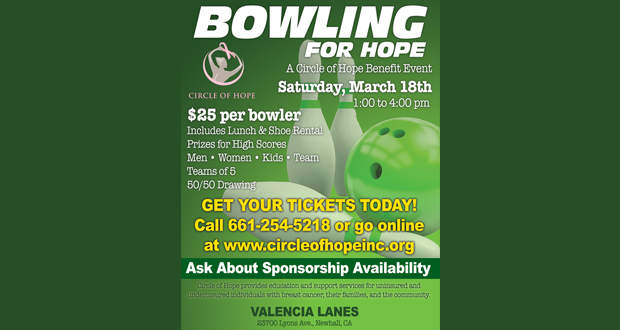 Circle of Hope’s “Bowling for Hope” at the Valencia Lanes