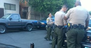 Santa Clarita Valley Sheriff’s Station deputies arrested three “known” gang members and recovered a handgun Tuesday night in Newhall, officials said.