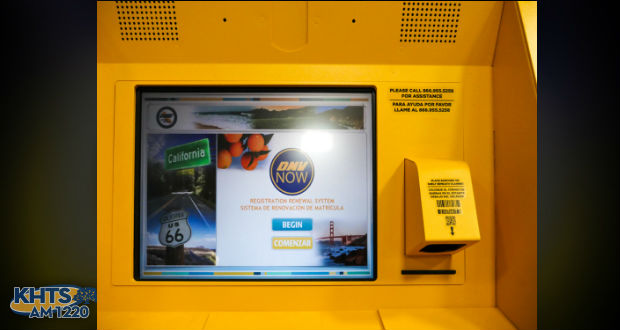 New Department of Motor Vehicles kiosks are allowing shoppers to renew vehicle registration while picking up their groceries.