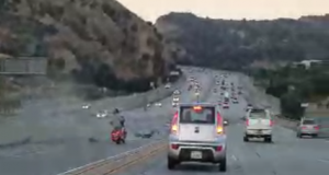 CHP - Newhall officers are investigating the crash that took place Wednesday morning on Highway 14, the southbound side, past the Newhall Ave on-ramp.