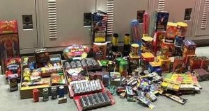 This file photo shows the fireworks seized by the Santa Clarita Valley Sheriff's Station during July 4, 2016.