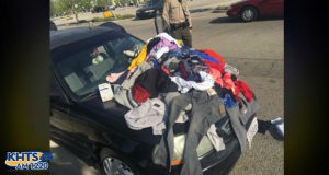Santa Clarita Sheriff’s Station Deputies Discover Car Full Of Stolen Clothes, 4 Arrested (GALLERY)