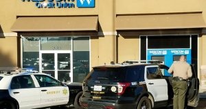 Deputies are investigating a report of a bank robbery at the Wescom Credit Union in Stevenson Ranch