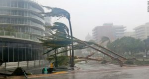 Hurricane Irma bludgeoned Florida on Sunday morning, snapping trees like matchsticks and knocking out power to more than 1 million people, Image Courtesy of CNN
