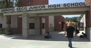Arroyo Seco Junior High Celebrates 50th Anniversary In Hart District Arroyo Seco Junior High students, teachers and alum took a stroll down memory lane Friday as the school and Hart district officials celebrated 50 years in education.