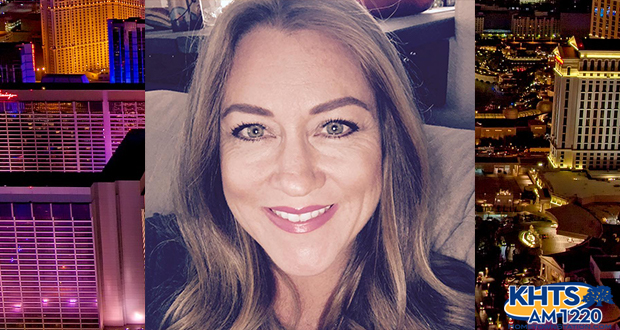 Las Vegas shooting victim Erin Acquaviva, a local teacher who experienced the gunfire at the Route 91 Festival, shared her experience on a special edition segment on KHTS AM-1220 Wednesday, revealing the impetus for her and her husband’s survival.