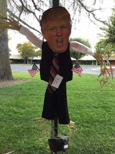 A Trump scarecrow at Santa Clarita Elementary was “not the best judgment,” Saugus Union officials said Monday, but they couldn’t find a district policy violation in the controversial decor.