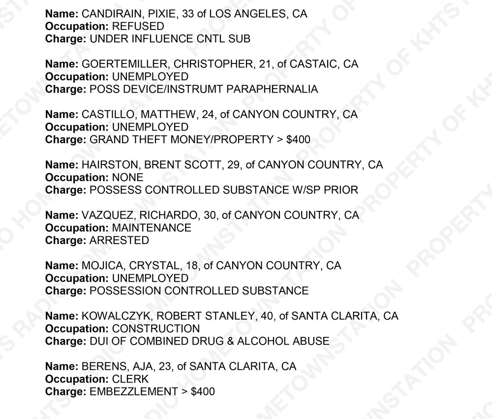 Santa Clarita Crime Report Sheriff_2017-10-25