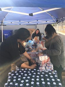 All the food items were delivered at the Val Verde Health Center location and were distributed to three of the health center locations in Val Verde, Newhall and Canyon Country. 