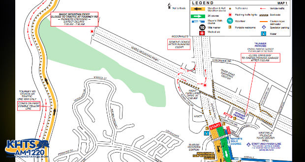 Road closures for the Santa Clarita Marathon Sunday