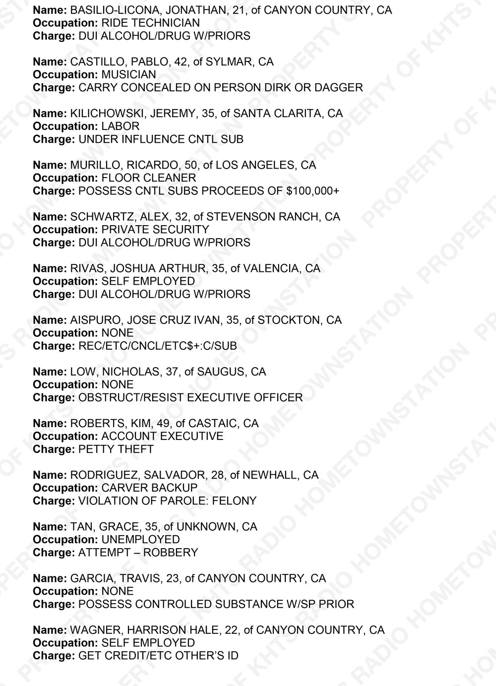 Santa Clarita Crime Report Sheriff_2017-11-01