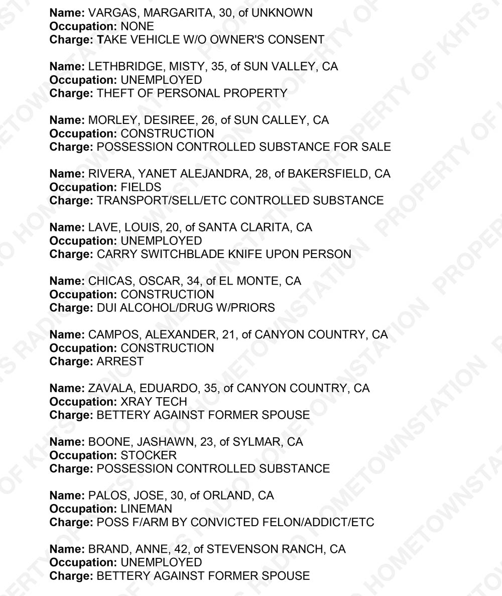 Santa Clarita Crime Report Sheriff_2017-11-13