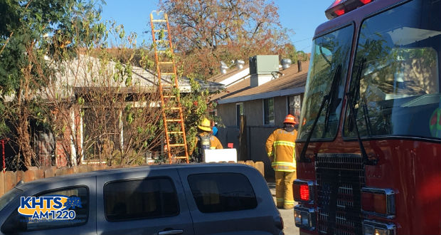 Firefighters Find Burning Building In Newhall