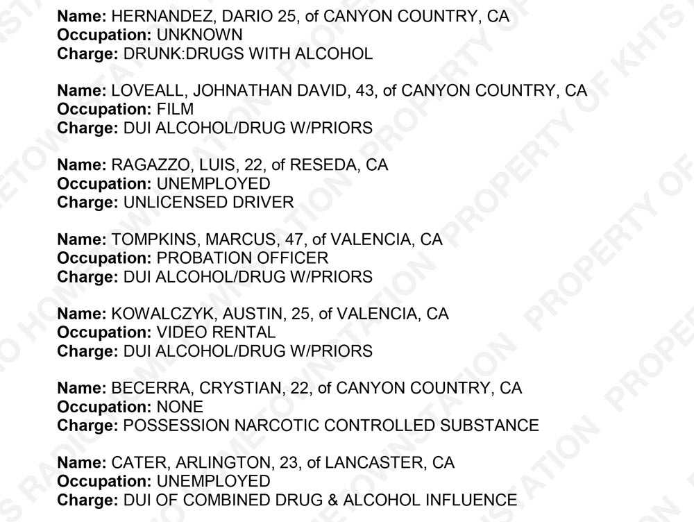 Santa Clarita Crime Report Sheriff_2017-12-14