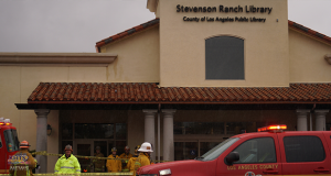 A hazmat response was issued to investigate an unknown substance found in the Stevenson Ranch library Thursday morning.