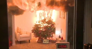 Christmas Tree Fire Holiday Fire Tips