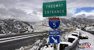 Snow On The Grapevine Closes 5 Freeway In Castaic, Flooding Reported Throughout Santa Clarita