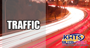 Louie: Traffic slider_shows congested freeway traffic at night, reads "Traffic"